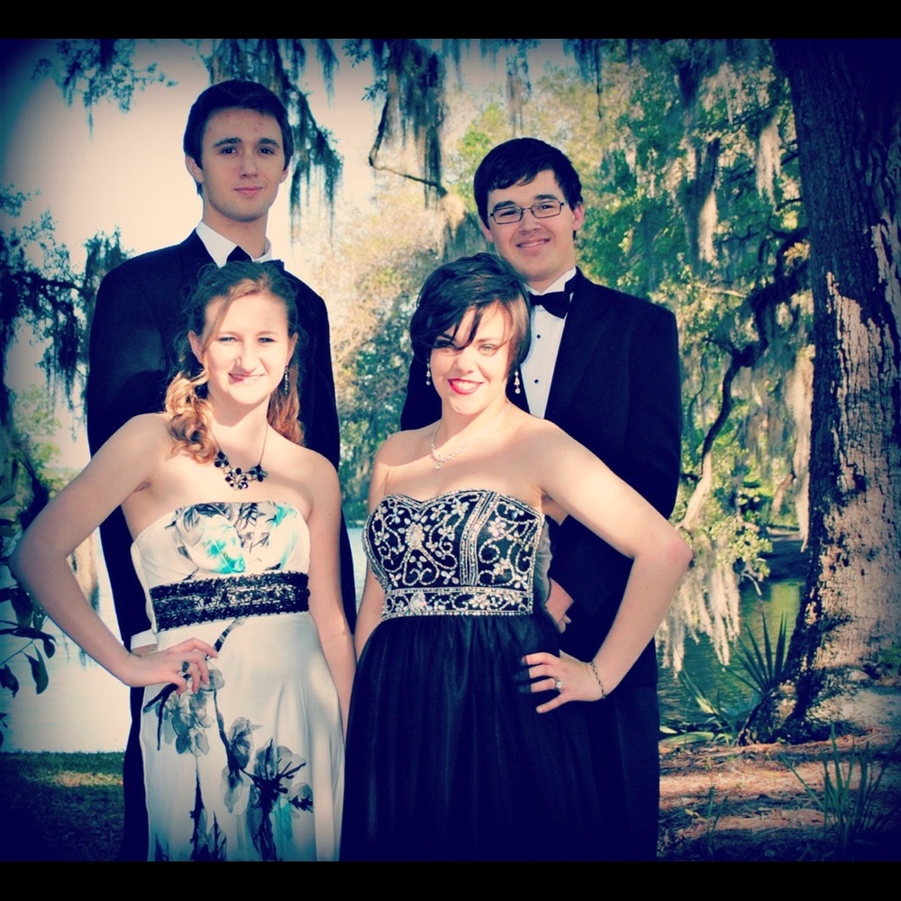 Dillard’s Evening Gown Strapless